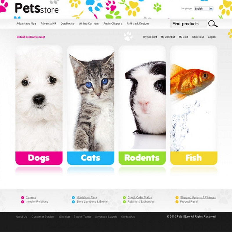 Thiết kế web thú cưng
