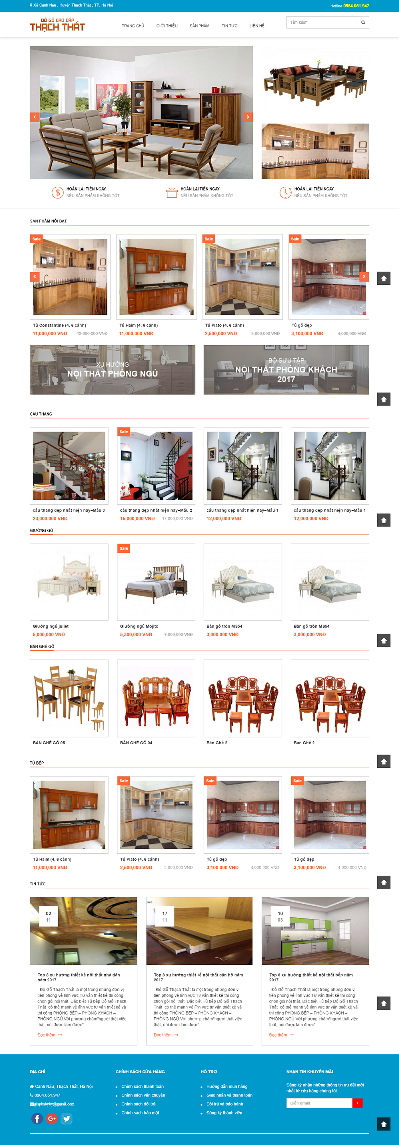thiết kế website nội thất chuyên nghiệp chuẩn seo 