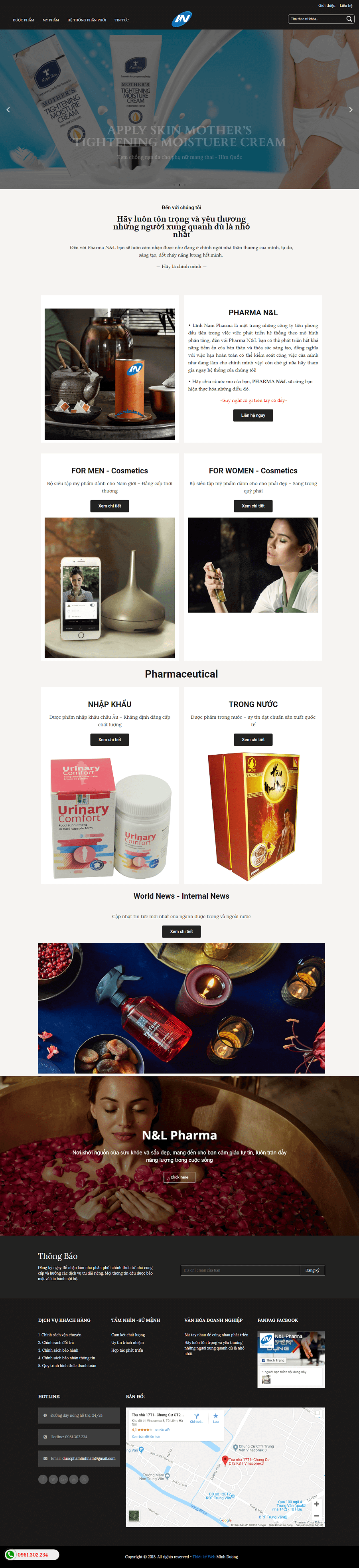 thiết kế website bán dược phẩm