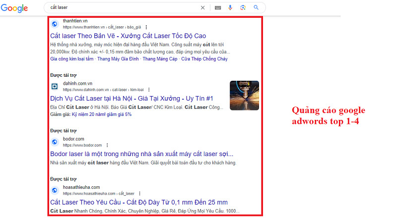 Quảng cáo google ads hiệu quả tại Minh Dương