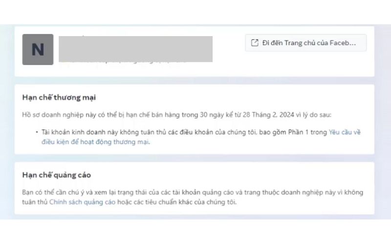 Quảng cáo Facebook không được duyệt 4