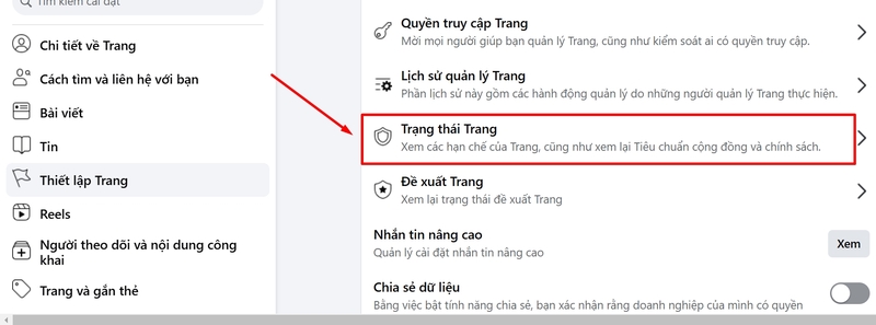 kiểm tra chất lượng tài khoản Facebook fanpage