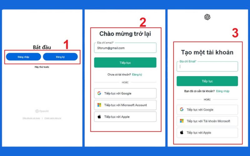 Đăng ký và đăng nhập tài khoản ChatGPT