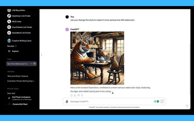 Tạo hình ảnh AI bằng chat GPT