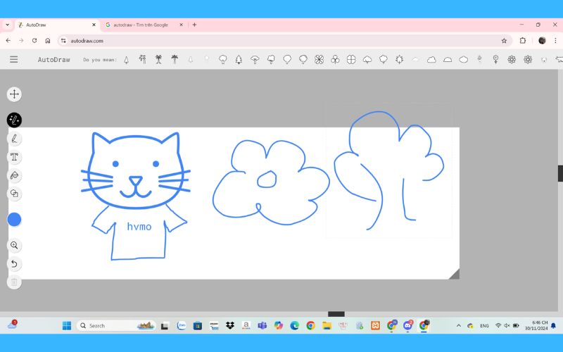 Web vẽ tranh AI AutoDraw
