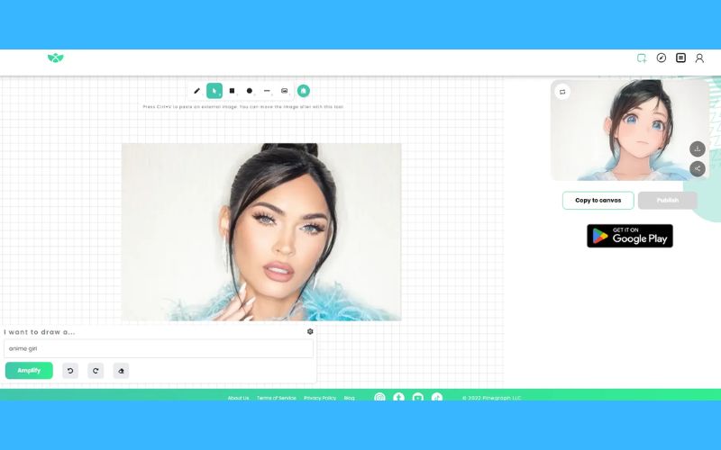 Vẽ tranh AI với AI Pinegraph