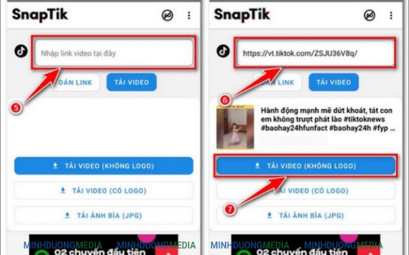Hướng dẫn cách sử dụng Snaptik App tải video TikTok không logo