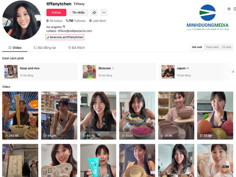 Kênh Tiktok về chủ đề về review sản phẩm – tiêu dùng thông minh