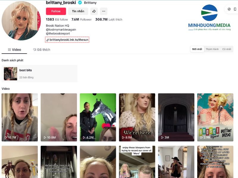 Kênh Tiktok về chủ đề về lifestyle – cuộc sống thường ngày