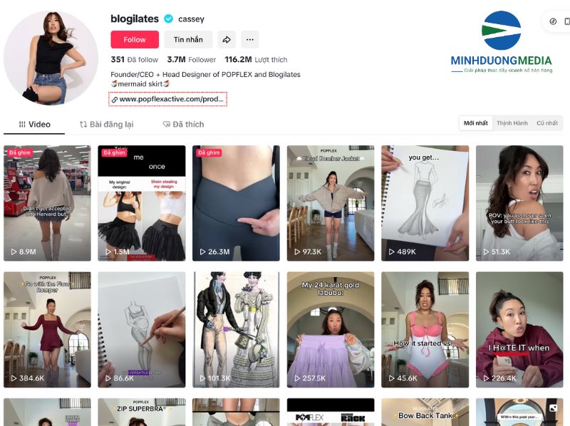 Kênh Tiktok về Chủ đề sức khỏe – thể thao, tập luyện, dinh dưỡng