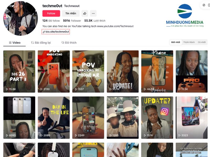 Kênh Tiktok về chủ đề công nghệ – hướng dẫn, mẹo dùng app