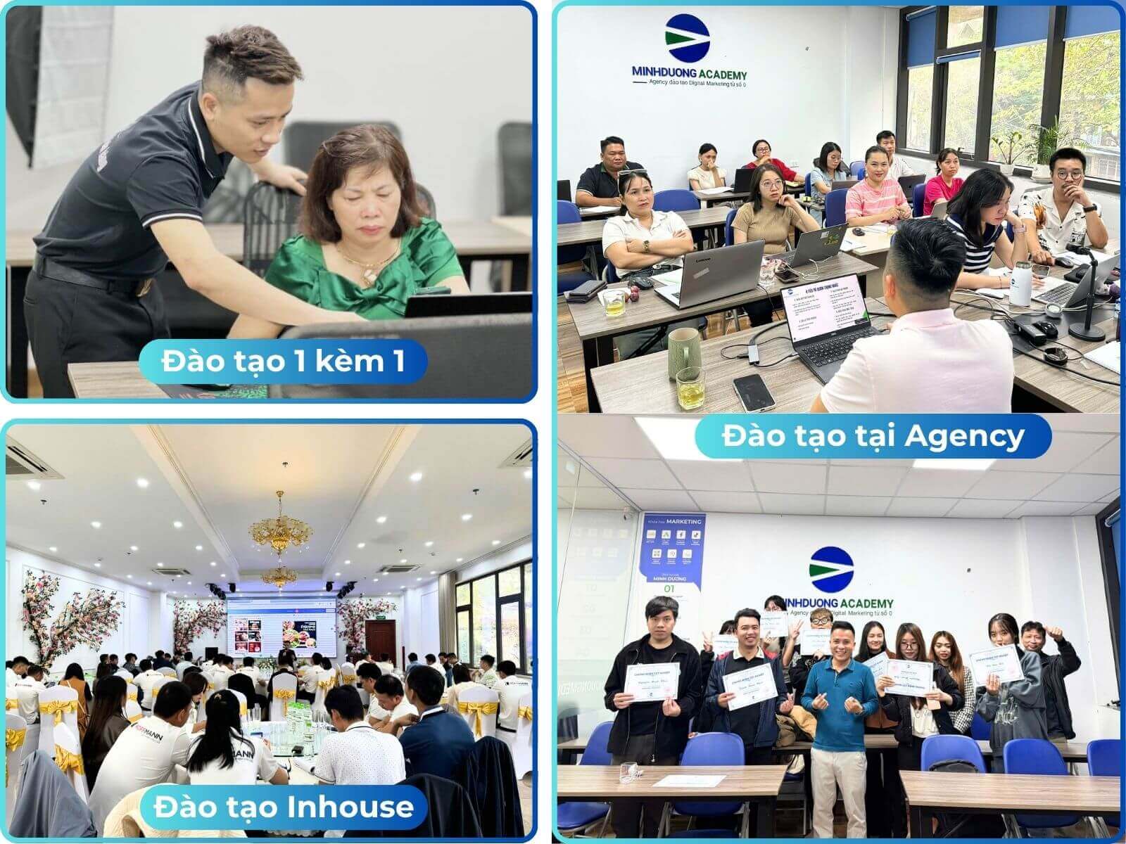 Giảng viên cầm tay chỉ việc, sát sao với từng học viên