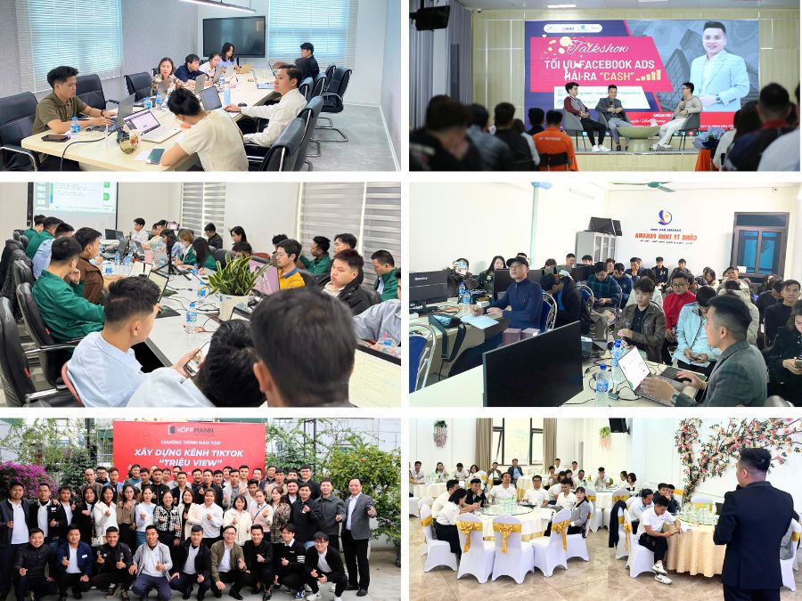 Hình ảnh đào tạo khóa marketing inhouse tại doanh nghiệp