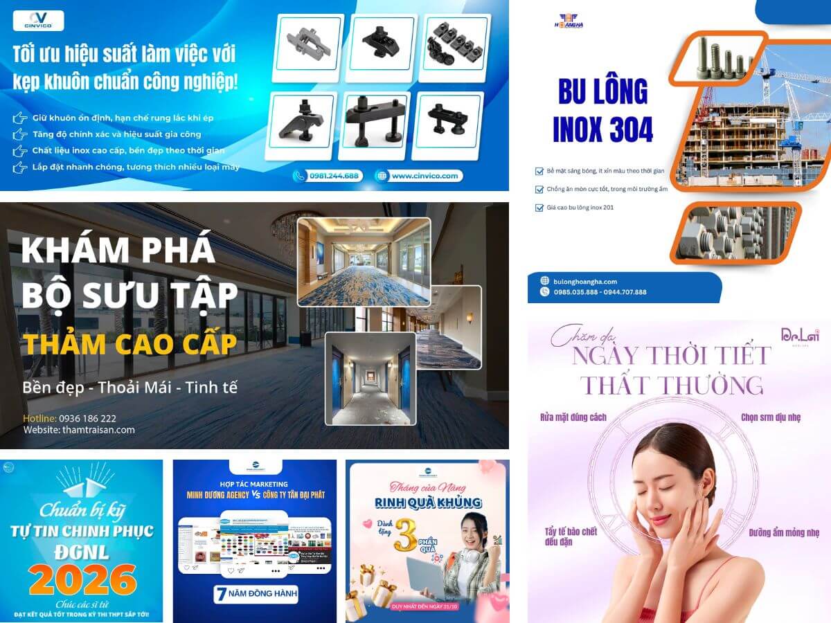 Thiết kế banner, poster, bài đăng social chuyên nghiệp