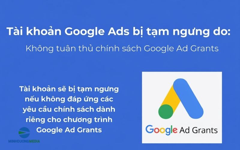 Không tuân thủ chính sách Google Ad Grants