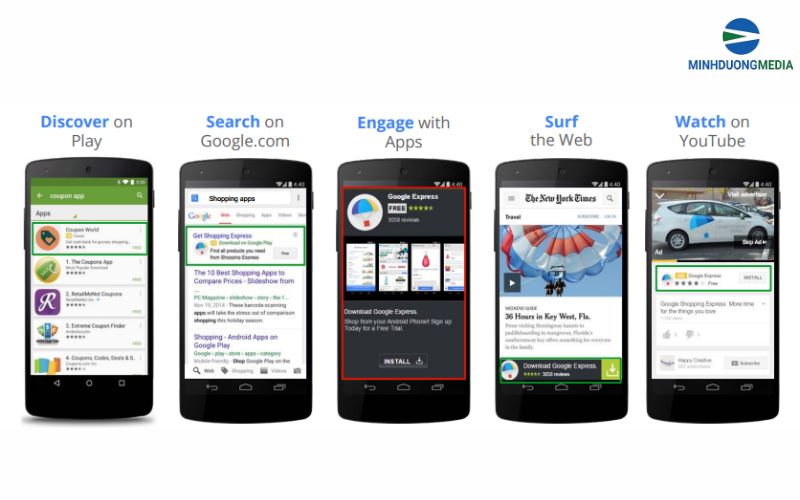 Mobile App Ads giúp tăng lượt cài đặt và tương tác trong app