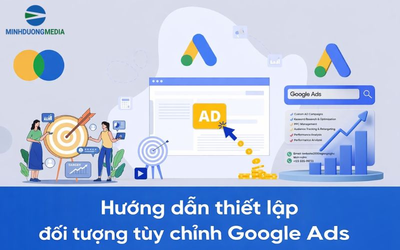 thiết lập đối tượng tuỳ chỉnh google ads