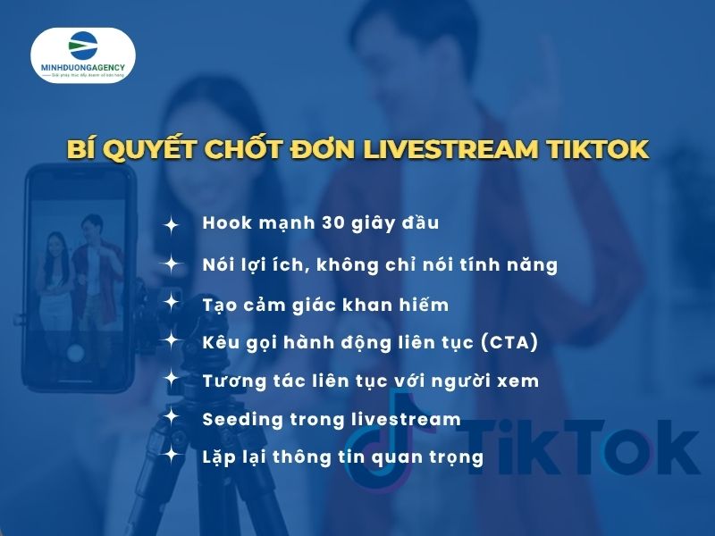 Bí quyết chốt đơn livestream TikTok