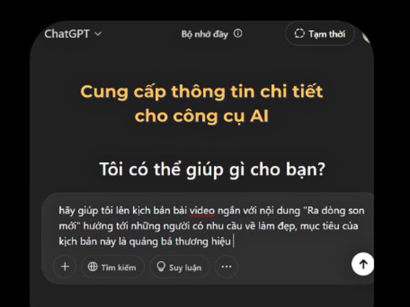 dùng AI tạo video TikTok