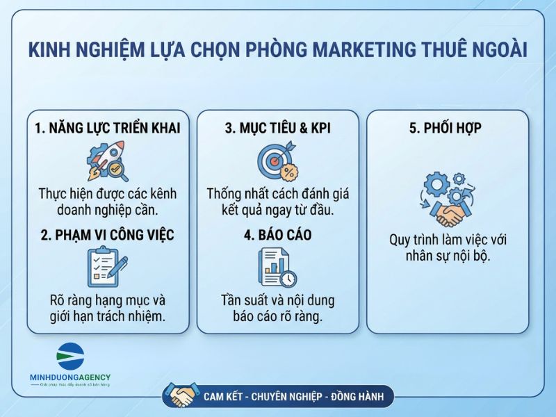 Doanh nghiệp nên thuê phòng marketing ngoài